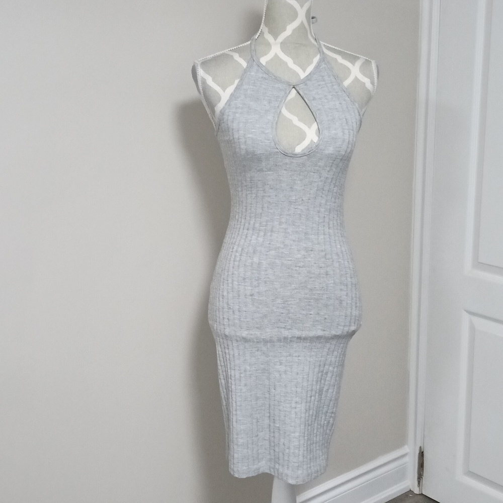 *2/15* Grey Dress with Cutout